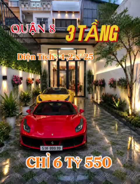 BÁN NHÀ MỚI VỊ TRÍ MAI HẮC ĐẾ , P15 Q8 TẶNG TOÀN BỘ NỘI THẤT , XE HƠI ĐẬU TRONG NHÀ
 - ảnh 2