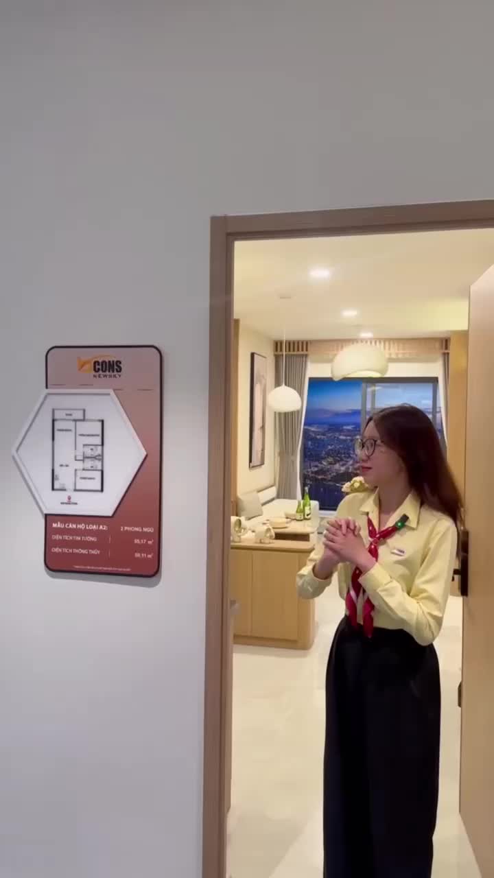 Căn hộ Bcons New Sky, 2 PN 55 m²