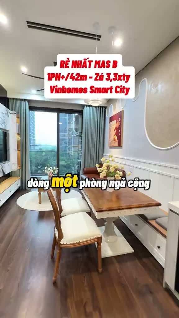 Mas B - 43m loại 1PN+ / chủ rất m.áu bán các bác ơi !!! Giá 3,3xty