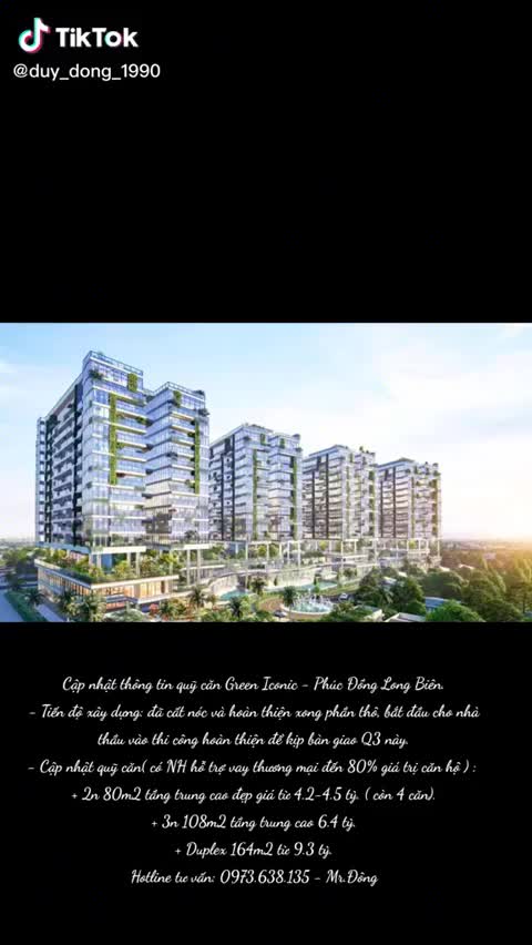 Căn hộ Sunshine Green Iconic, 1 PN 52 m²