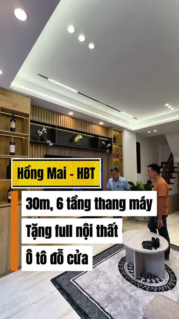 Nhà riêng · Hồng Mai, Hai Bà Trưng – 30m² – 6 tầng thang máy
