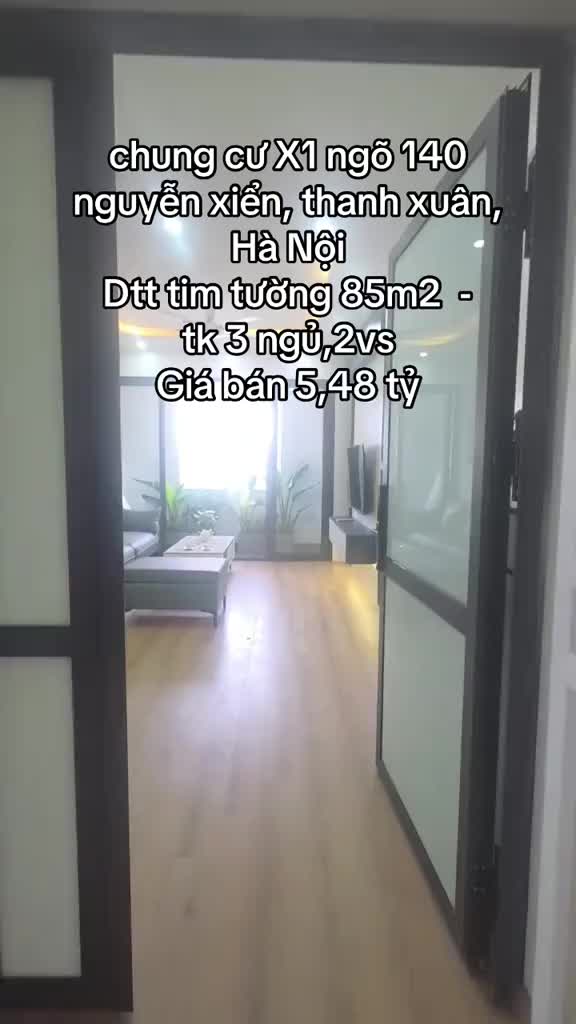 Căn hộ X1 Hạ Đình, 3 PN, 85 m²