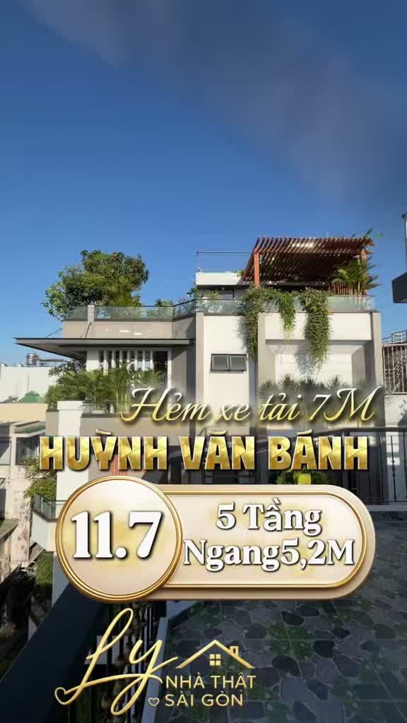 Hẻm Xe Hơi Thông Huỳnh Văn Bánh- Hẻm 7M- Ngang Lớn 5,2M- 5 Tầng. - ảnh 2