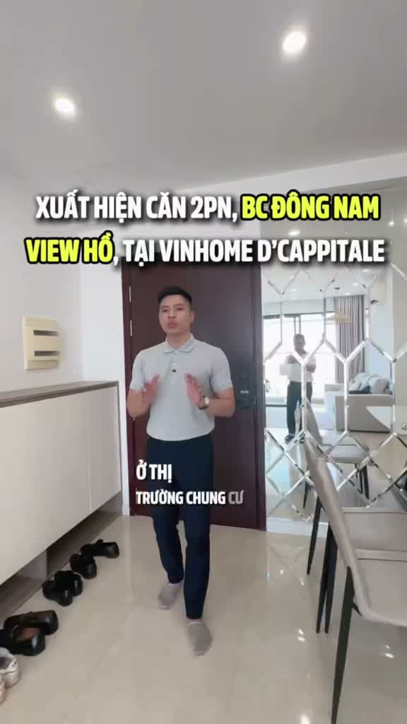 Xuất hiện căn 2pn, bc Đông Nam, view Hồ, full NT, tại Vinhome D’cappitale