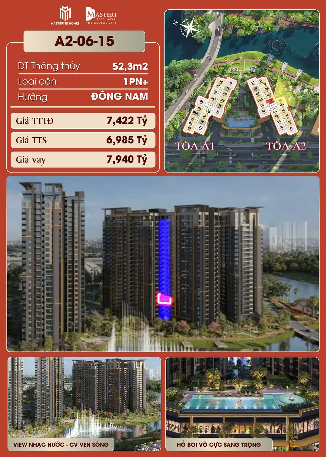Căn hộ · Masteri Park Place – The Global City