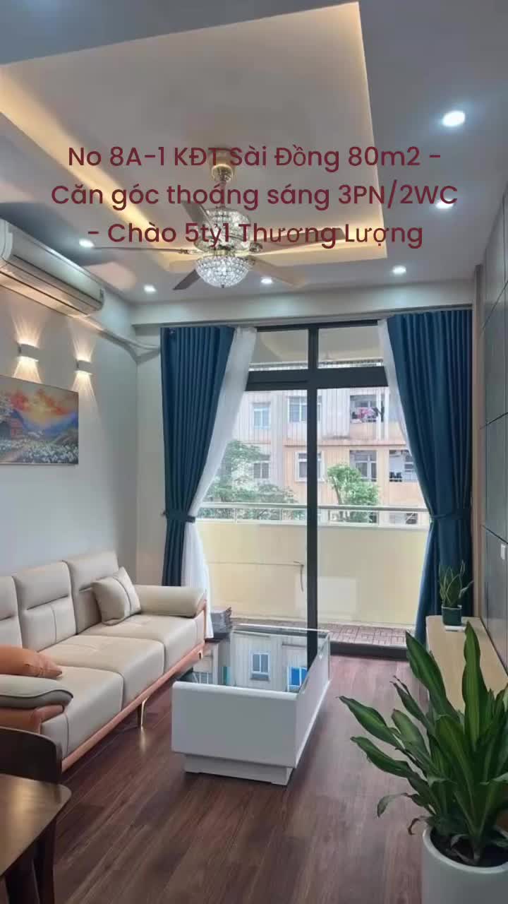 Căn hộ Khu đô thị mới Sài Đồng, 3 PN, 80 m²