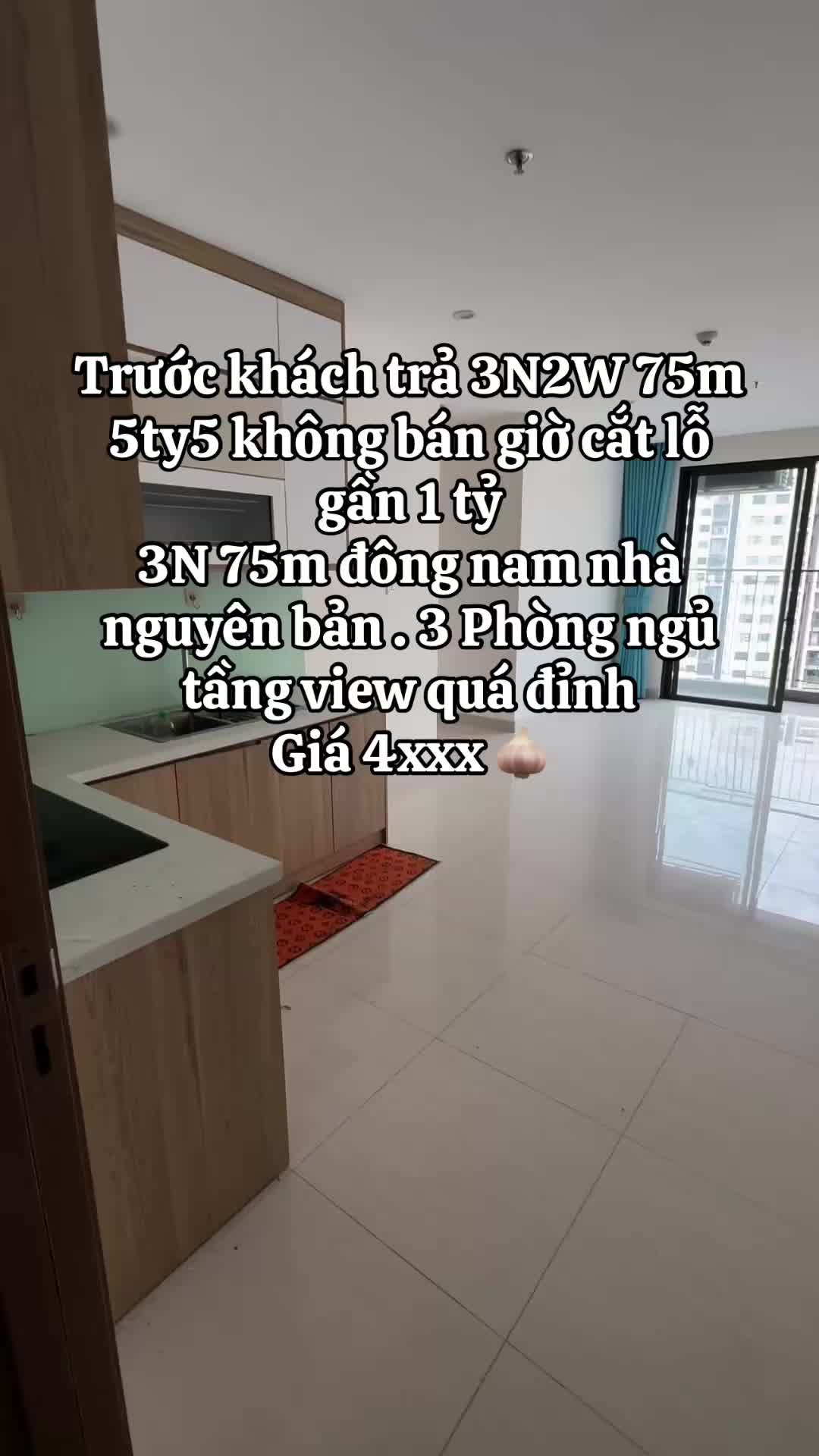 Căn hộ The Sapphire - Vinhomes Ocean Park, 3 PN, 75 m²
