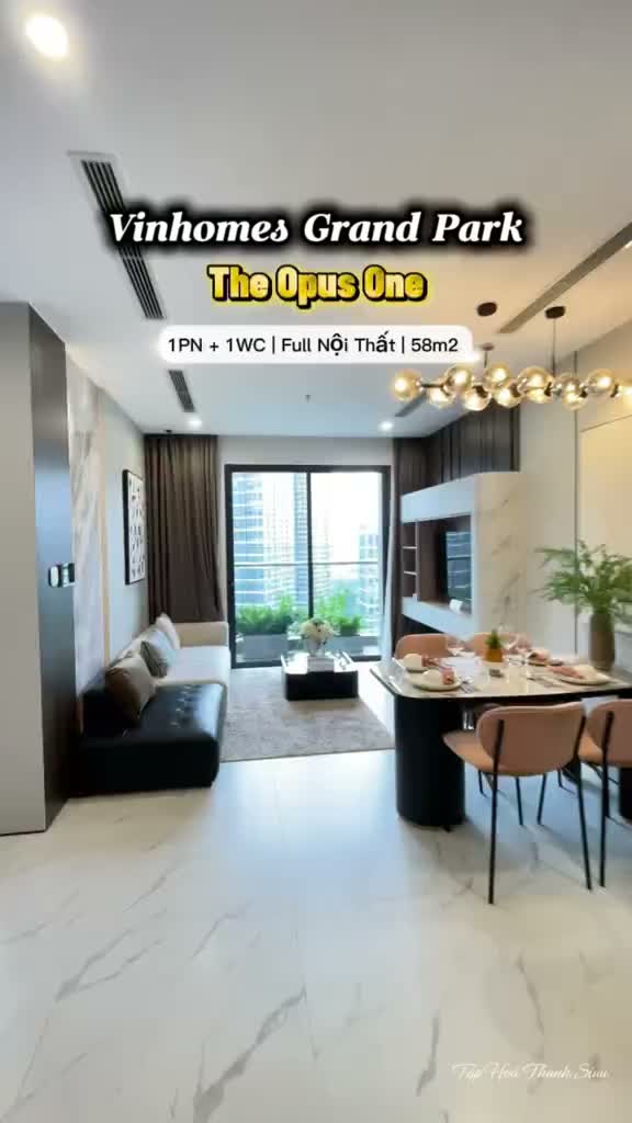 1PN+ | 1WC | 58m² | The Opus One , Diện tích rộng – không gian linh hoạt