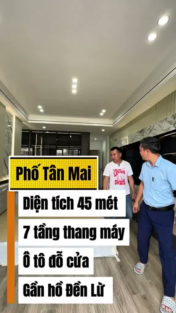 Nhà riêng · Phố Tân Mai, Hoàng Mai – 45m² – 7 tầng thang máy