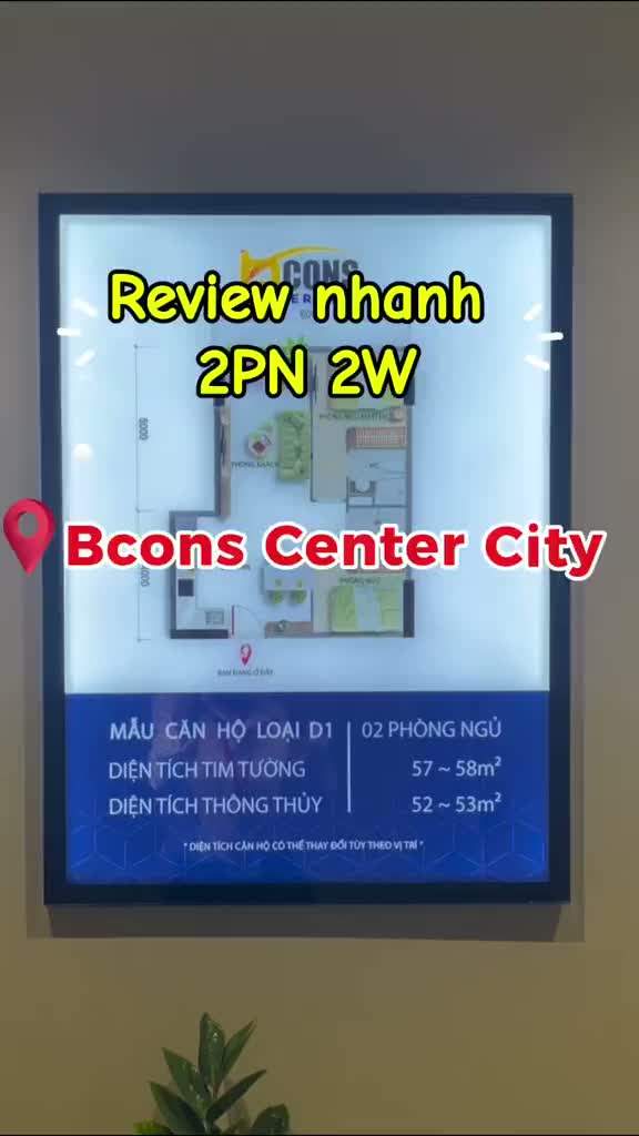 Căn hộ Bcons Center City 58m2 - ảnh 2