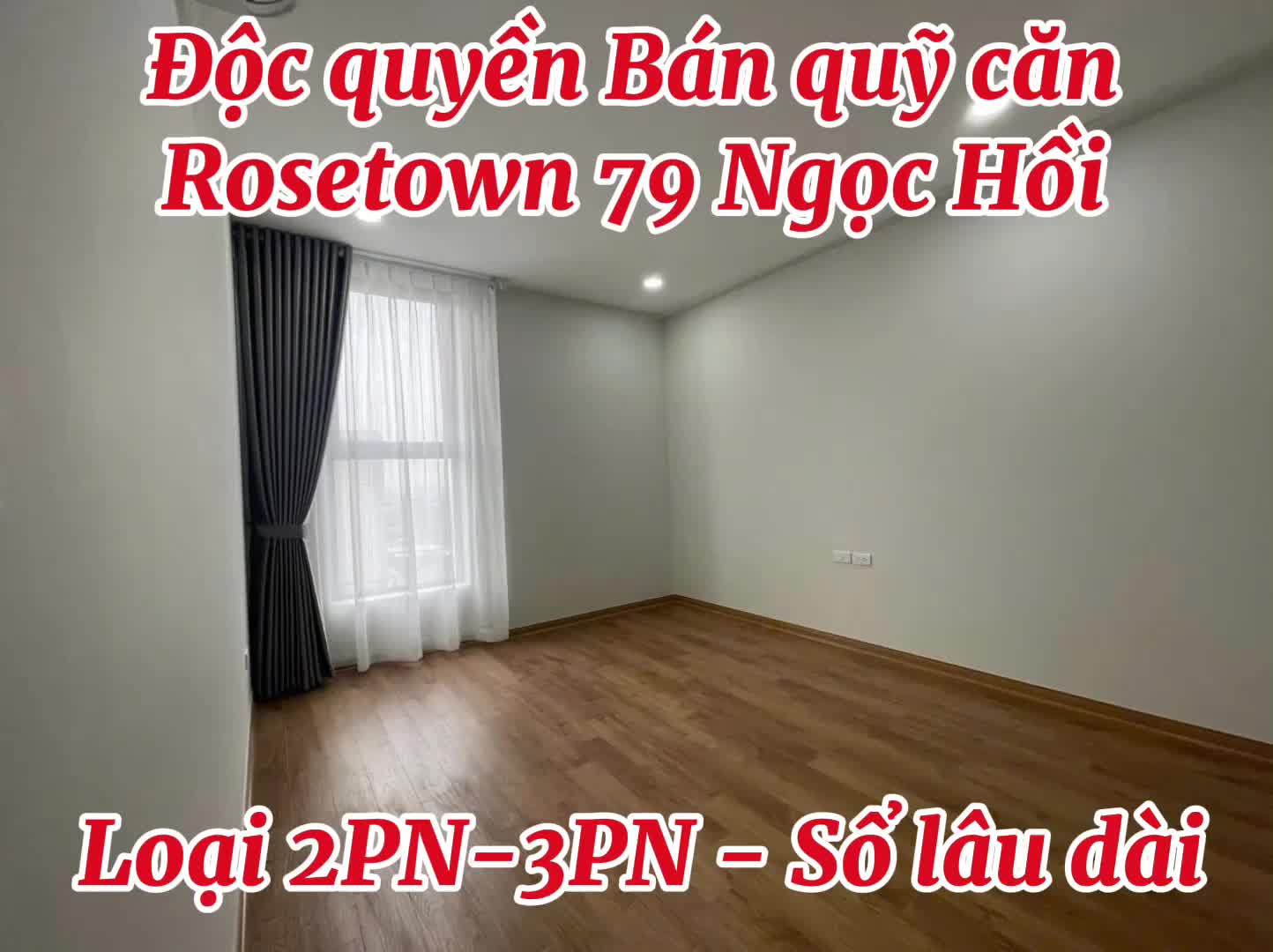 Căn hộ Rose Town, 2 PN, 66 m²