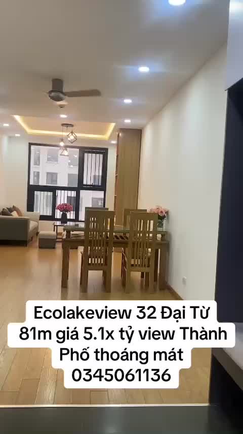 Căn hộ Eco Lake View, 2 PN 81 m²