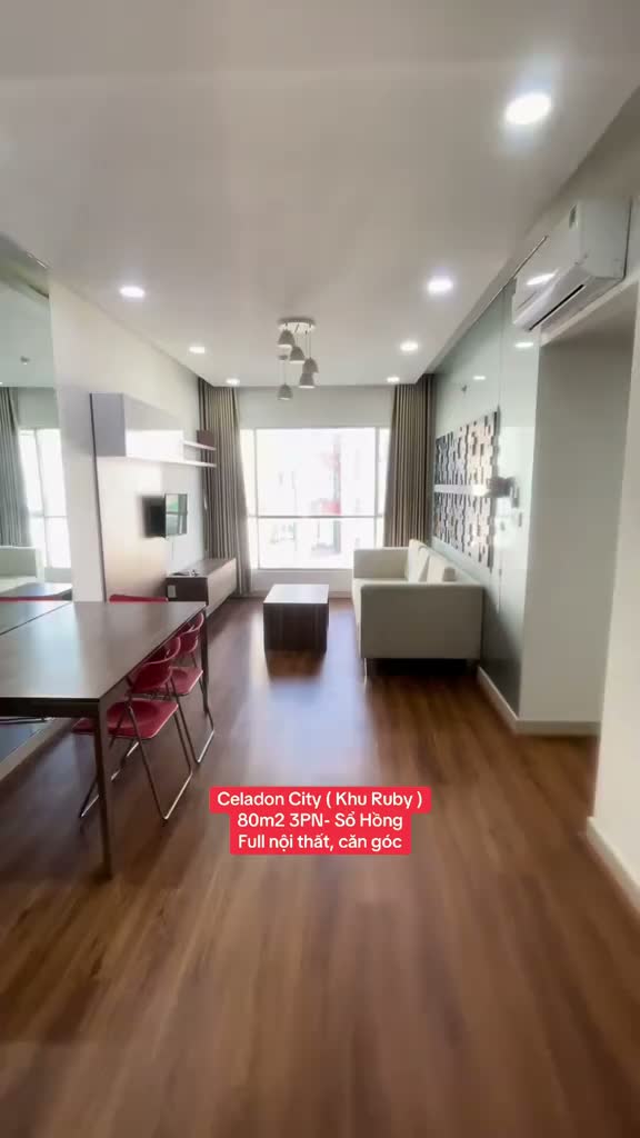 Bán căn hộ RUBY (Celadon city) 80m2 3PN-2WC Full nội thất
