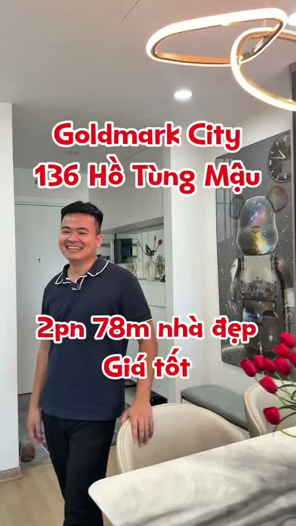 Goldmark City 136 Hồ Tùng Mậu 2pn 78m nhà mới đẹp