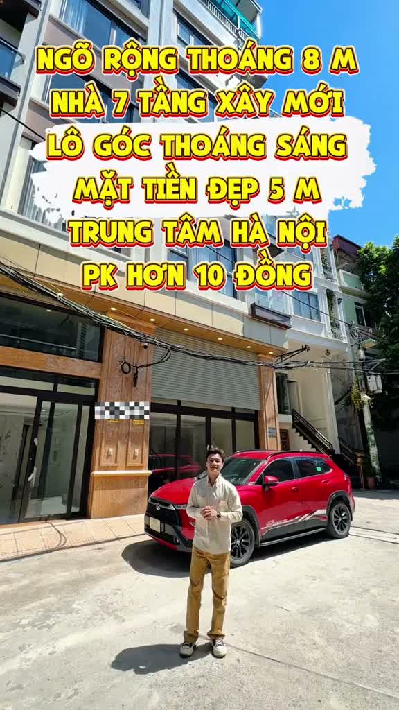 Nhà Lĩnh Nam – Hoàng Mai – 40m² x 7 Tầng Thang Máy