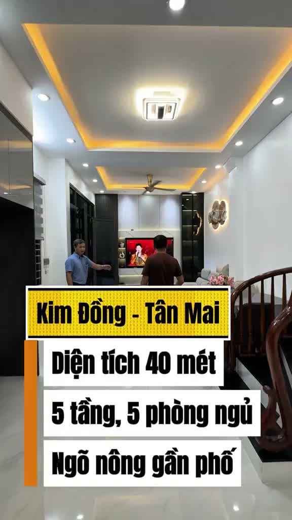 Nhà riêng · Kim Đồng - Tân Mai, Hoàng Mai – 40m² – 5 tầng (5PN)