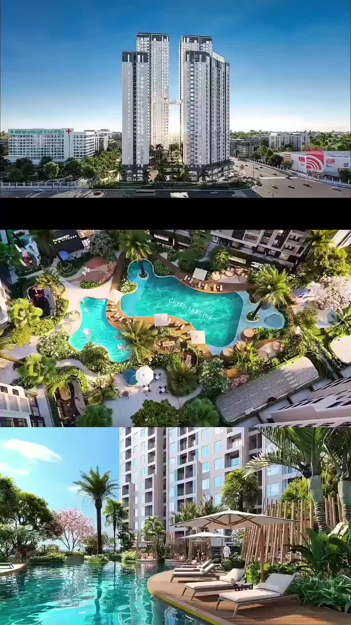 Căn hộ Green Skyline, 2 PN 71 m²
