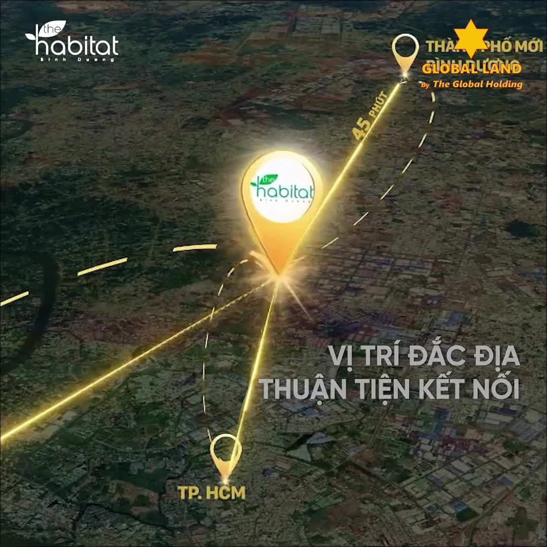 Căn hộ The Habitat Bình Dương, 2 PN, 79 m²