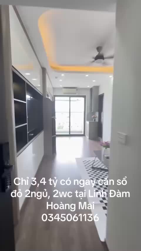 Căn hộ Tây Nam Hồ Linh Đàm, 2 PN 50 m²