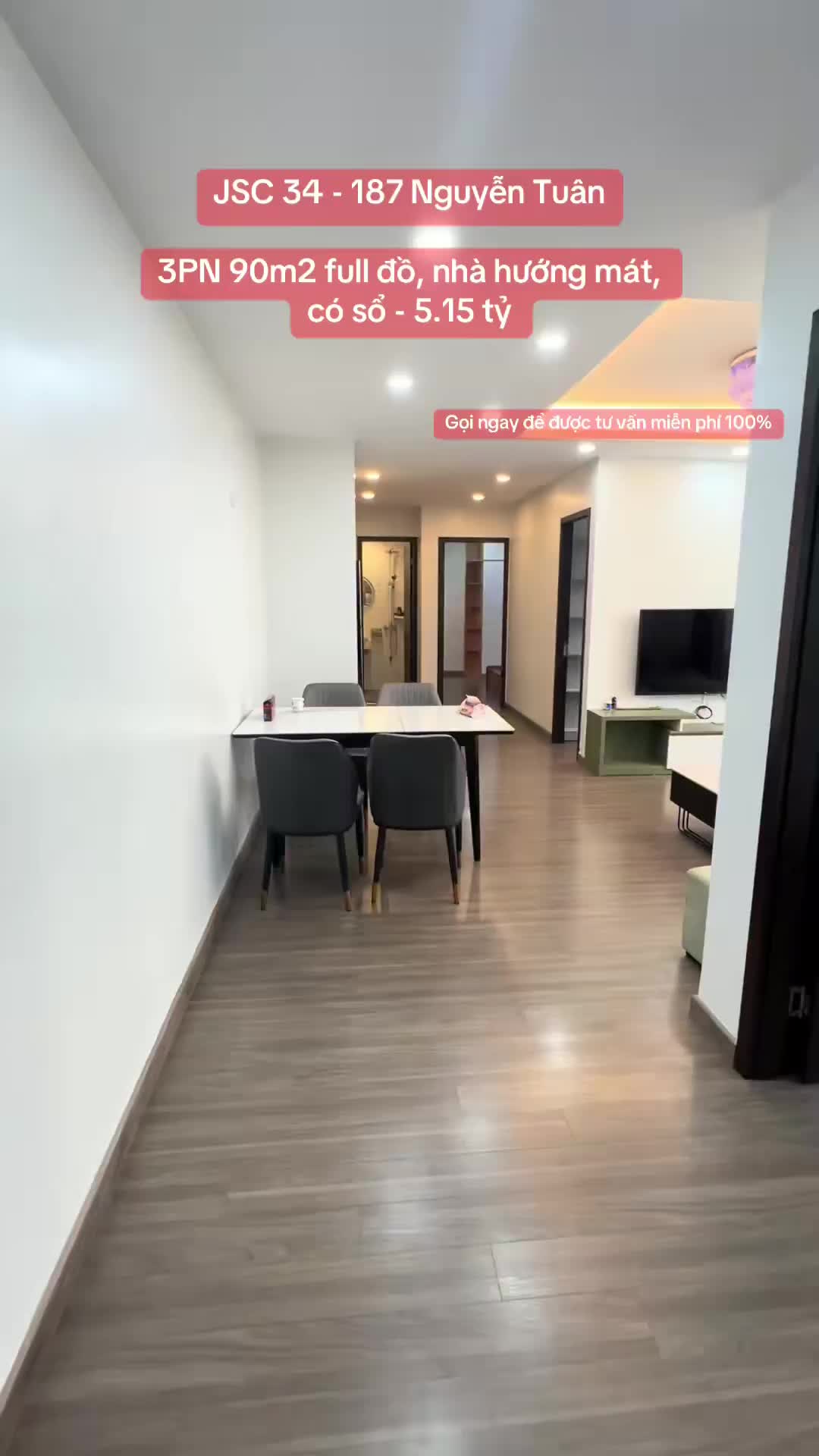 Căn hộ JSC 34, 3 PN 90 m²