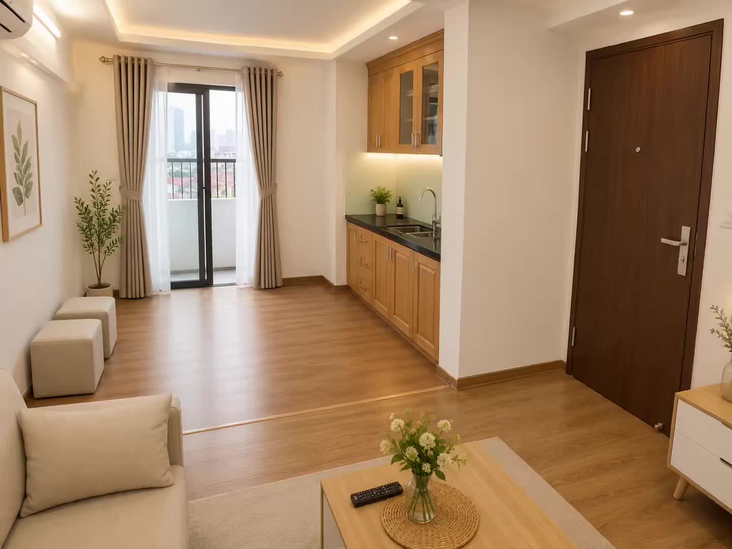 Căn hộ Khu nhà ở Bộ Tư Lệnh Thủ Đô, 2 PN 62 m²