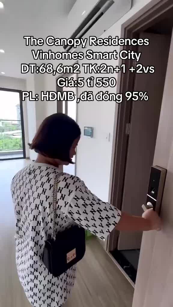 Căn hộ Phân khu The Canopy Residences - Vinhomes Smart City, 2 PN, 68.6 m²