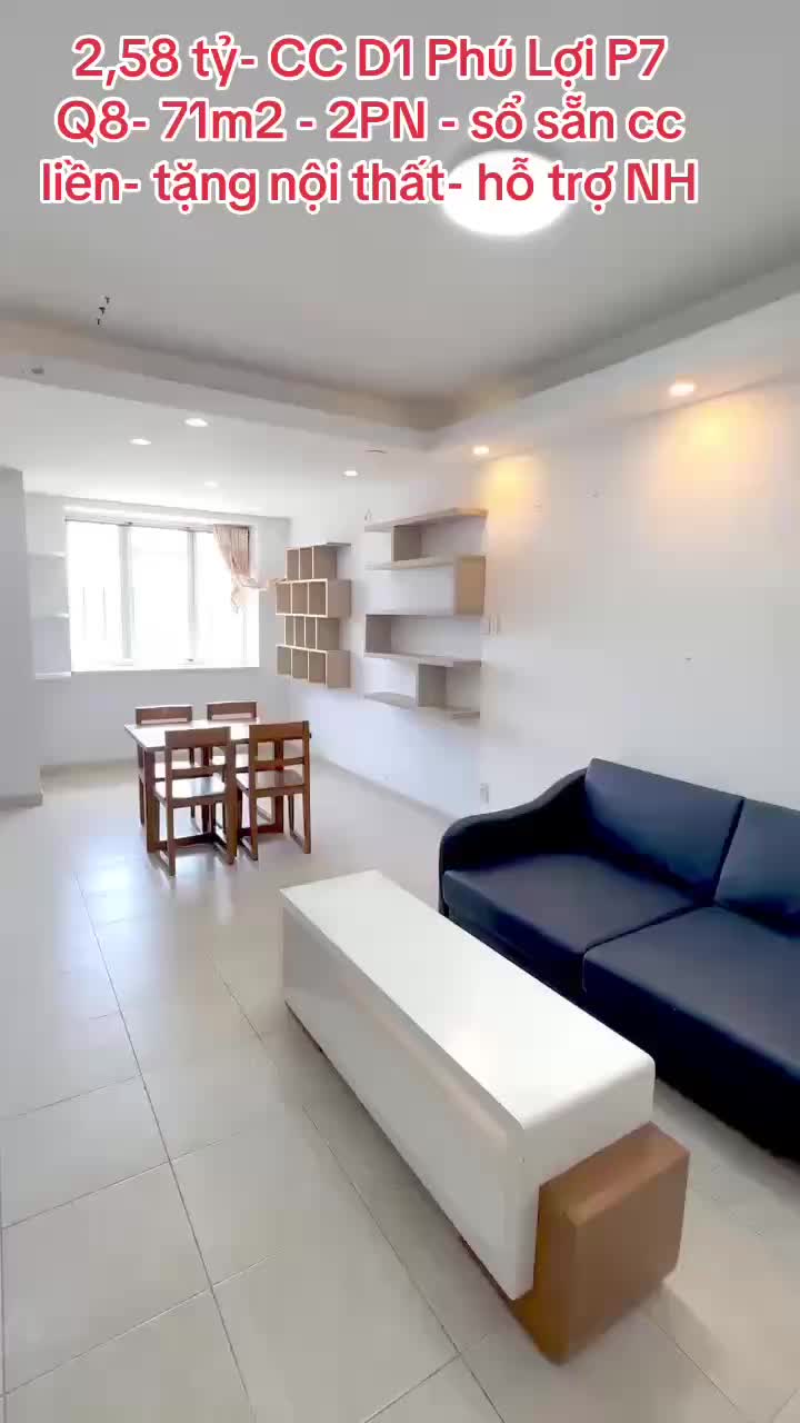 Căn hộ Chung cư D1 Phú Lợi, 2 PN, 71 m²