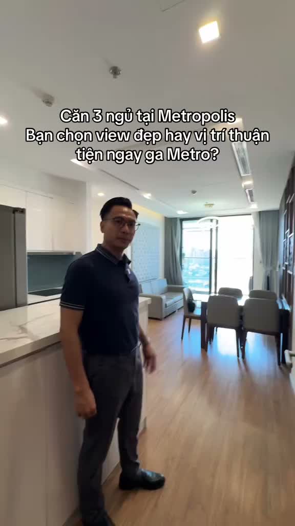 91,5m², 3 phòng ngủ, full nội thất tại Vinhomes Metropolis. Nhà sẵn sàng bàn