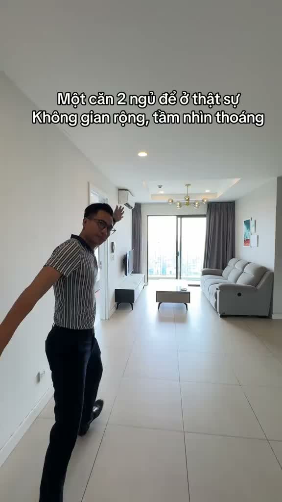 Một căn 2 ngủ để ở thật sự. Không gian rộng, tầm nhìn thoáng và đủ thoải mái