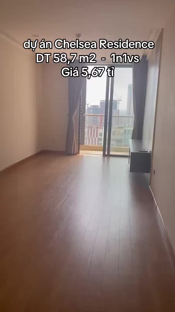 Căn hộ Chelsea Residences (E2 Yên Hòa), 1 PN, 58.7 m²