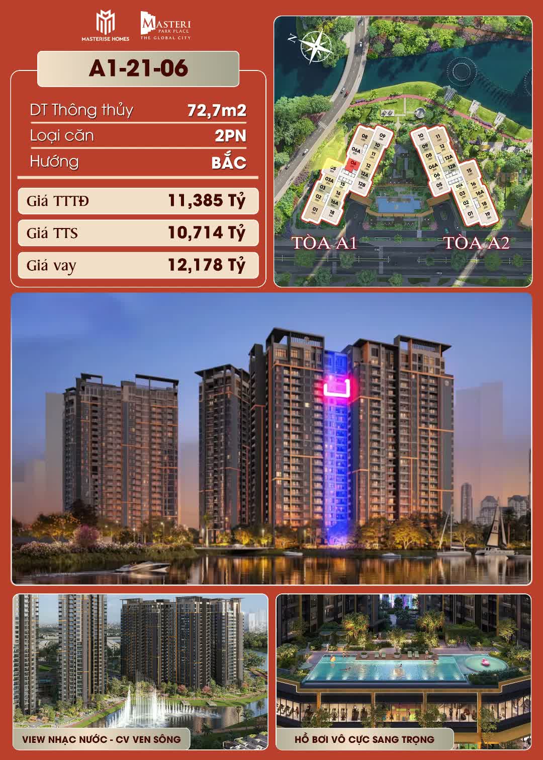 Căn hộ · Masteri Park Place – The Global City