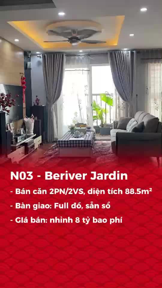 Căn hộ Berriver Long Biên,  2 PN 88 m²