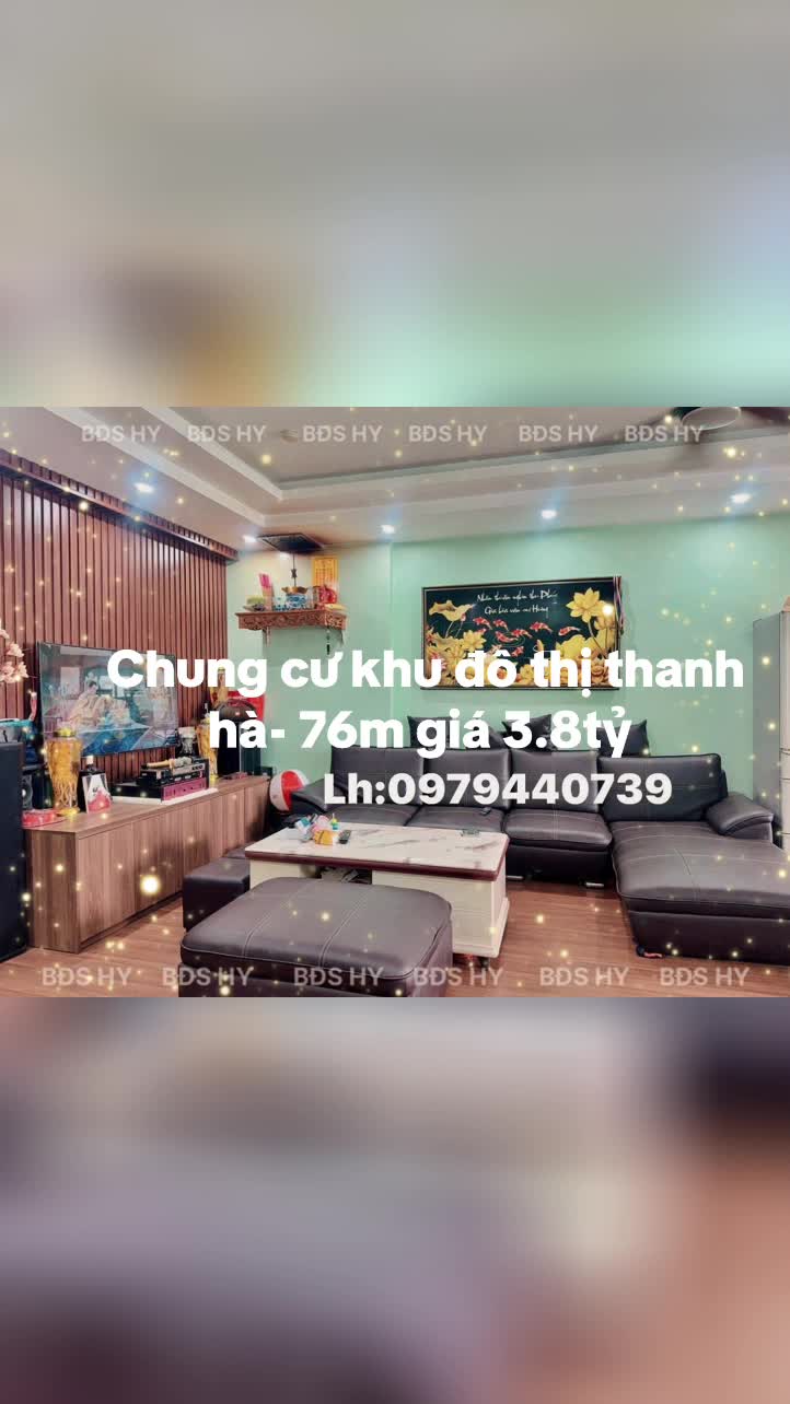Căn hộ Khu đô thị Thanh Hà Cienco 5, 2 PN, 77 m²