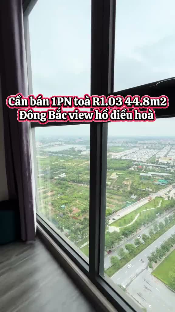 Bán nhanh 1PN toà R1.03 Đông Bắc view hồ điều hoà Vinhomes Ocean Park