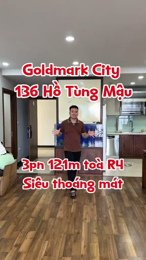 Goldmark City 136 Hồ Tùng Mậu 3pn 121m toà R4 siêu thoáng mát