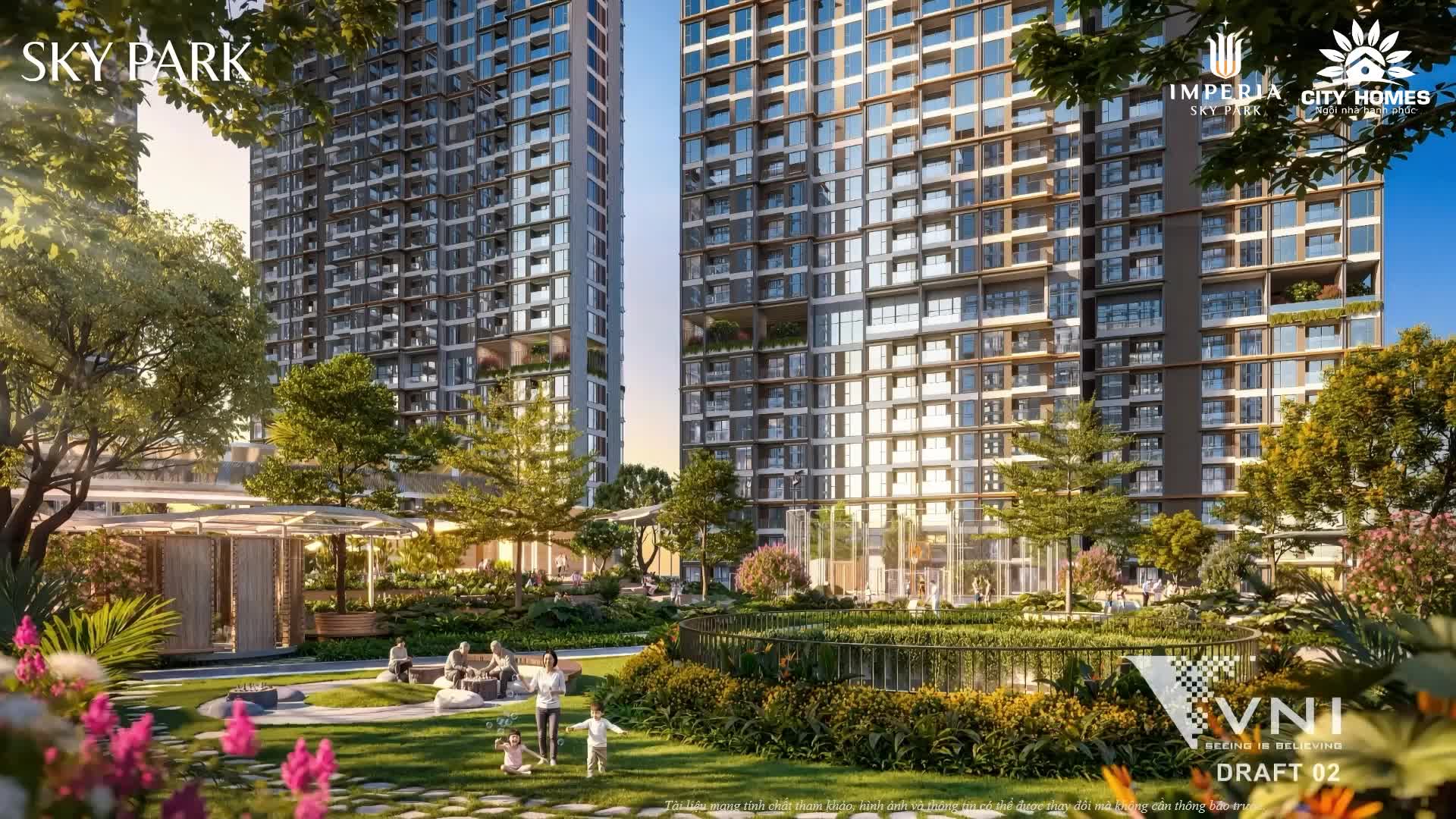 Căn hộ Imperia Sky Park, 2 PN, 53 m²