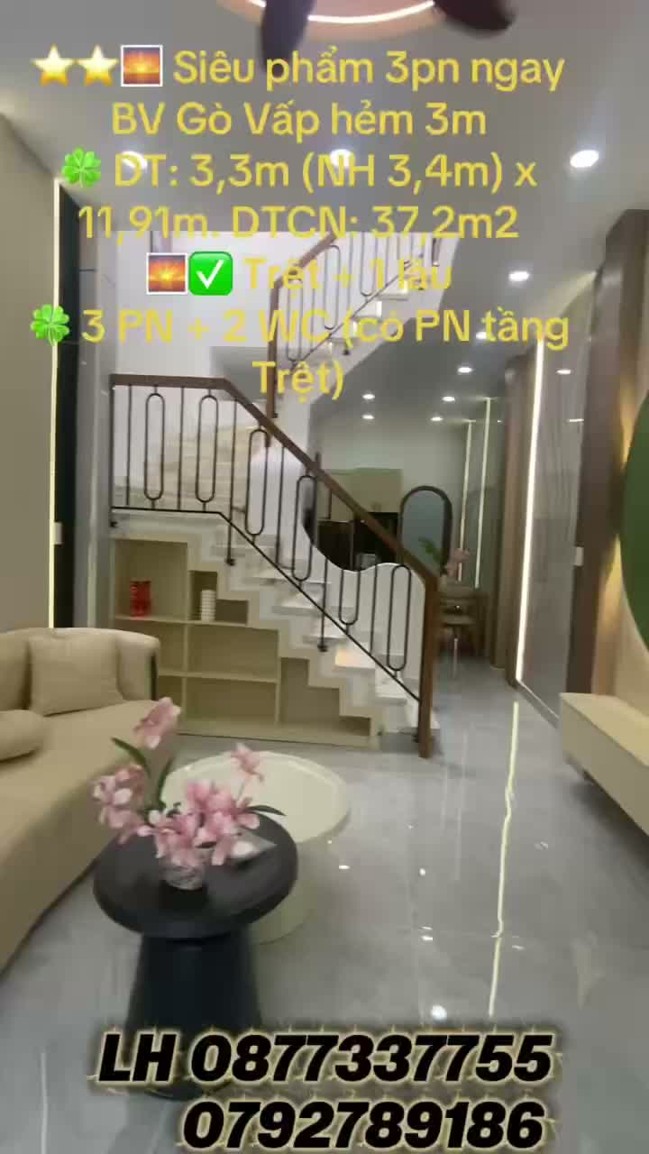 SIÊU PHẨM NGAY COOP QUANG TRUNG CÓ PHÒNG DƯỚI TRỆT 🎉 1T1L - 3PN - 2WC - 5₫350
Chốt dưới 5đ - ảnh 2