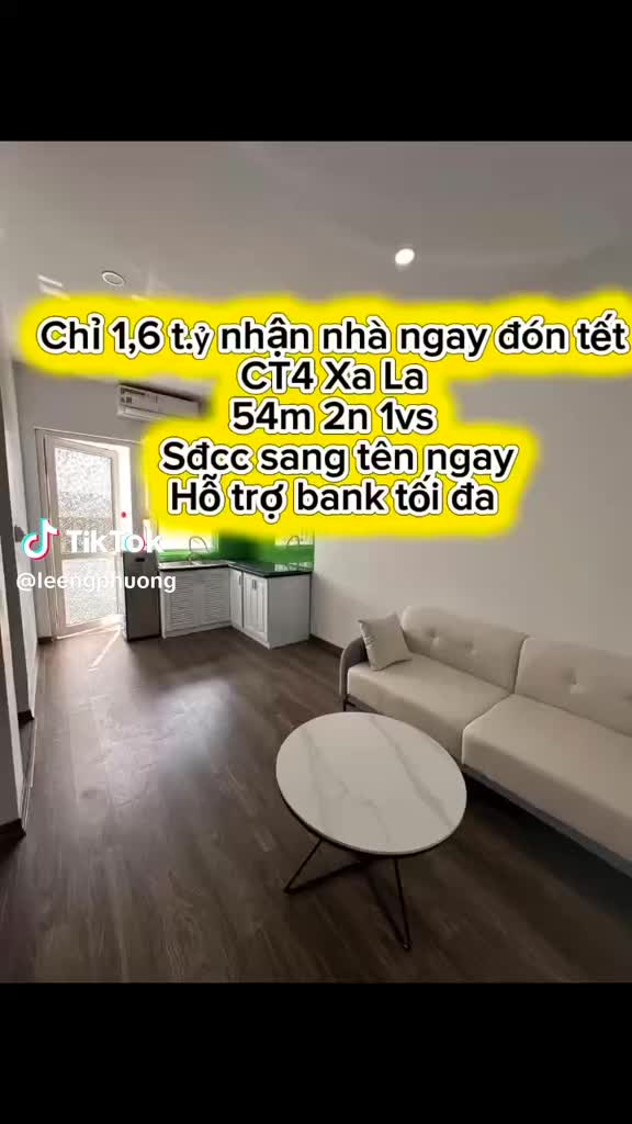 Căn hộ Khu đô thị Xa La, 2 PN, 54 m²