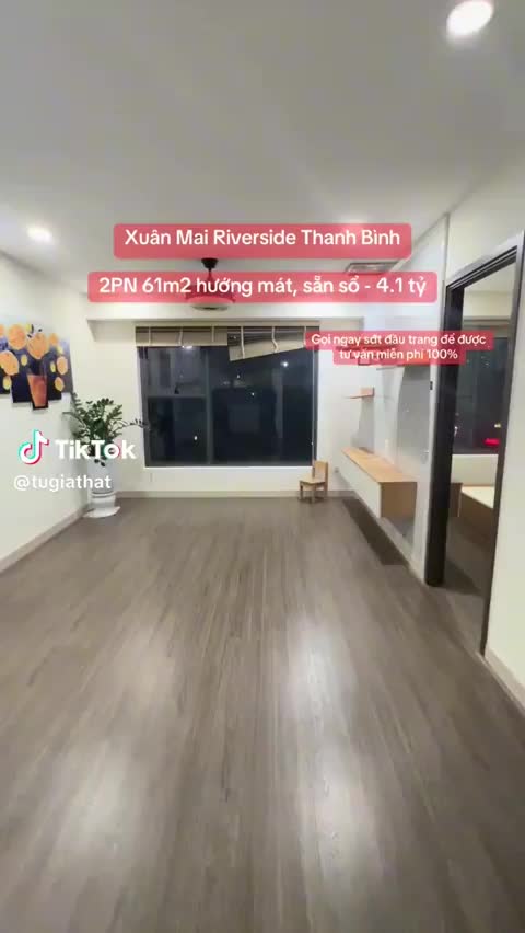 Căn hộ Xuân Mai Riverside, 2 PN 61 m²