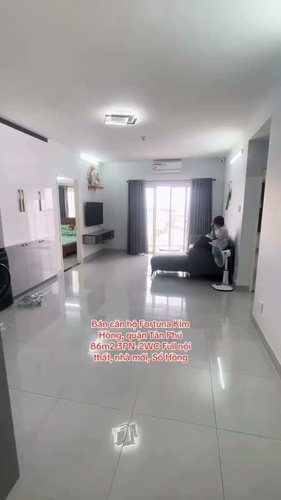 Bán căn hộ Fortuna Kim Hồng, Tân Phú 86m2 3PN-2WC Full nt Sổ Hồng riêng