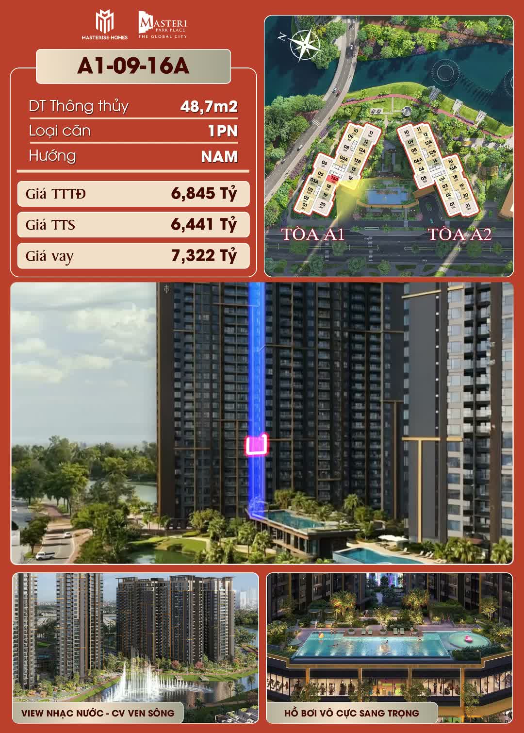 Căn hộ · Masteri Park Place – The Global City