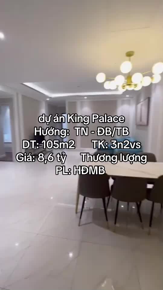 Căn hộ King Palace Hanoi, 3 PN, 105 m²