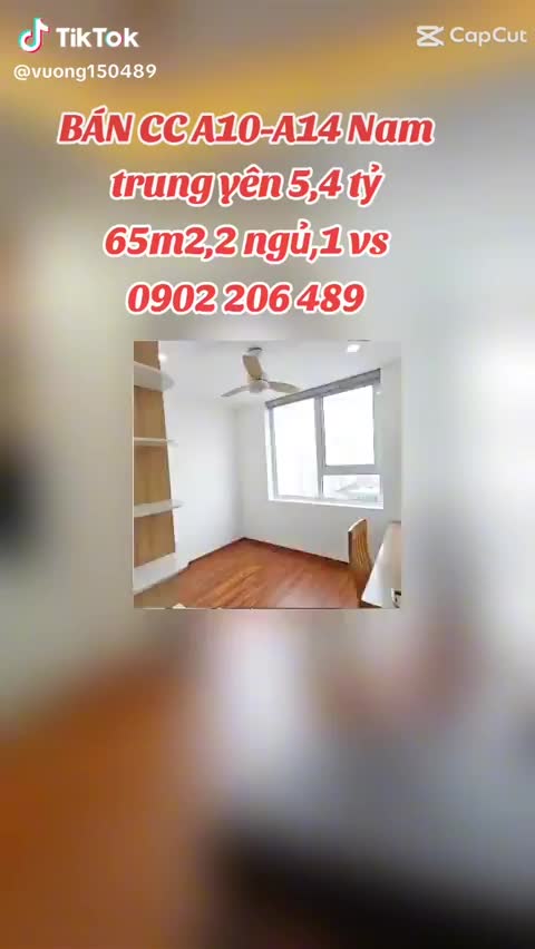 Căn hộ A10-A14 Nam Trung Yên,  2 PN 65 m²