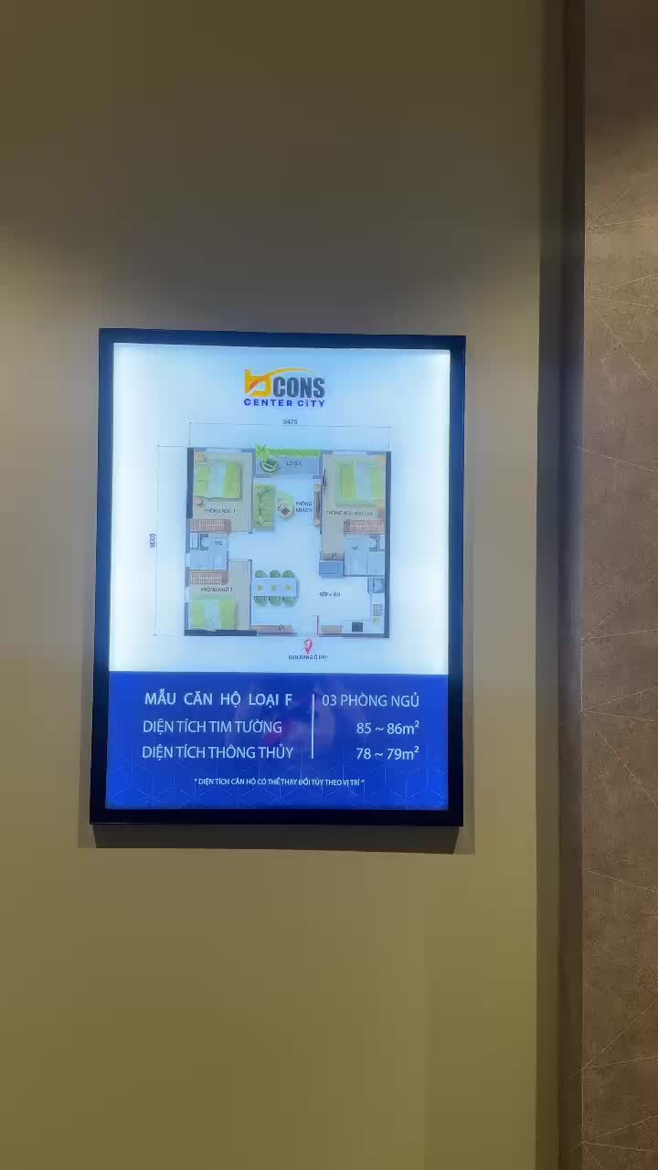🔥 CĂN VIP 86 m2 CENTER CITY TẦNG 9 – 3PN 2WC, VIEW NỘI KHU HỒ BƠI, FULL NỘI THẤT – CHÍNH CHỦ CẦN BÁN NHANH GIÁ CÓ THƯƠNG LƯỢNG - ảnh 2