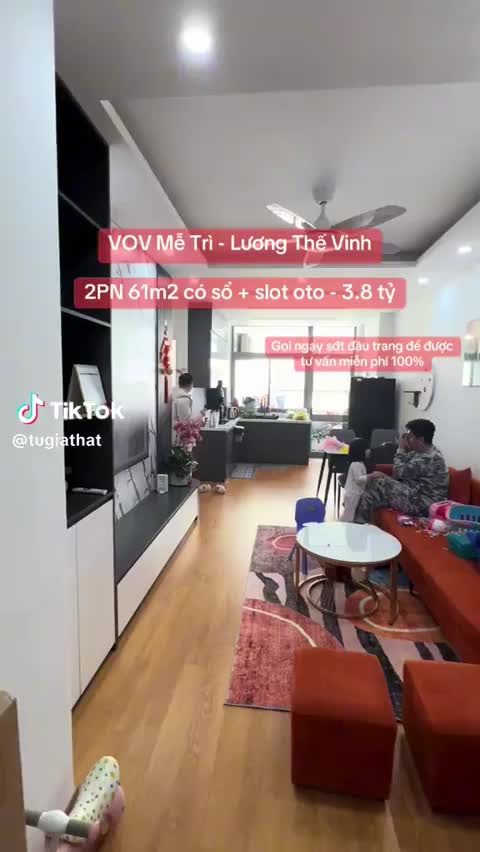 Căn hộ VOV Mễ Trì, 2 PN 61 m²
