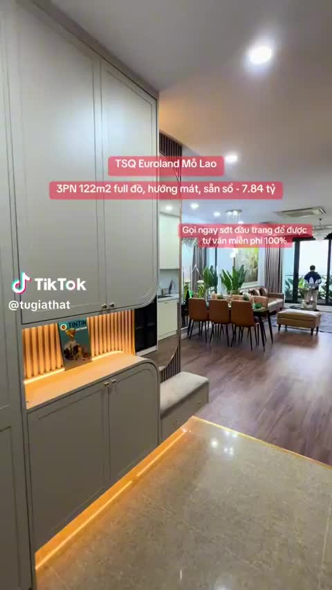 Căn hộ Làng Việt Kiều Châu Âu Euroland, 3 PN 122 m²