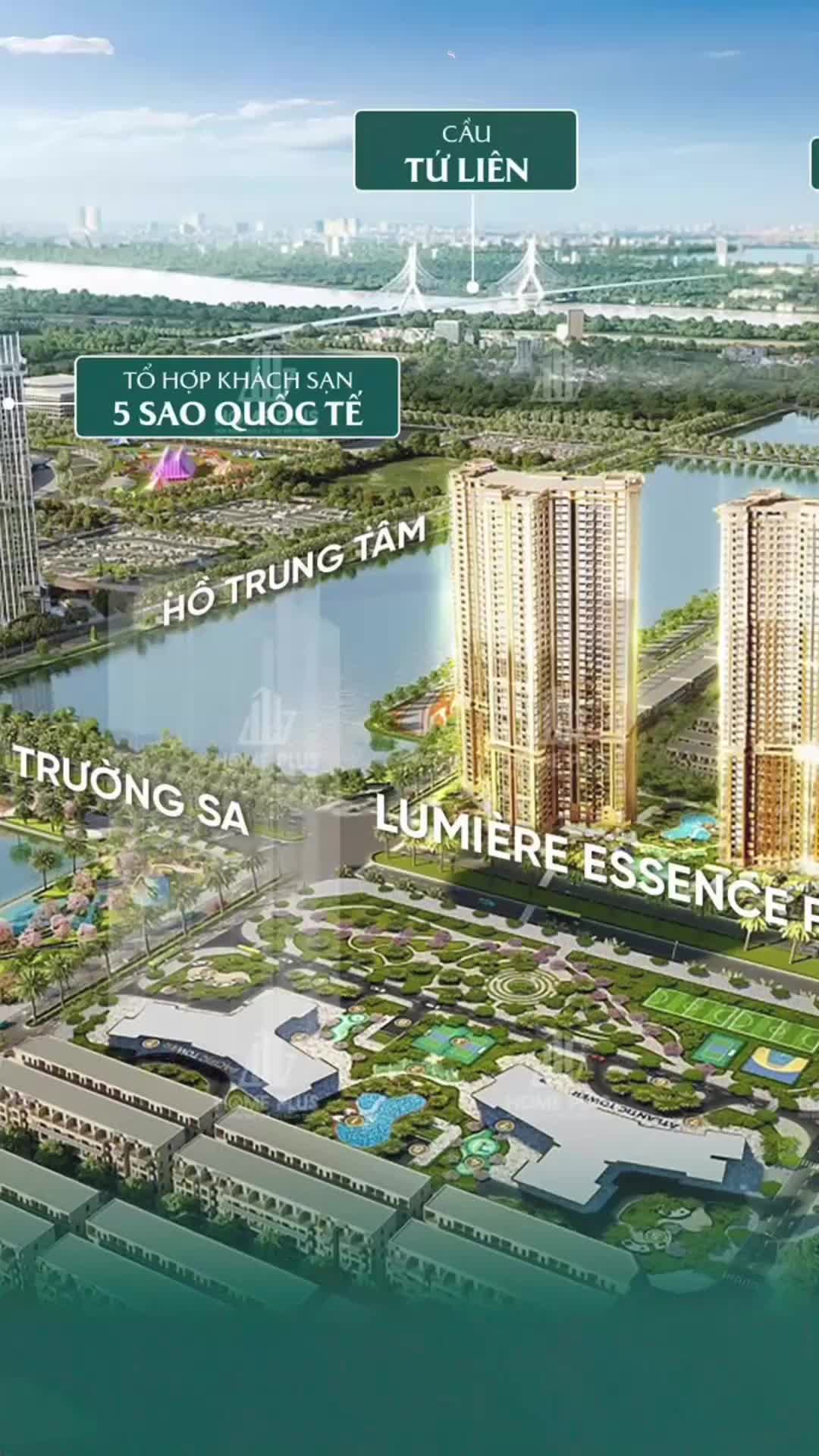 Căn hộ Lumière Essence Peak - Vinhomes Global Gate, 1 PN, 45 m²