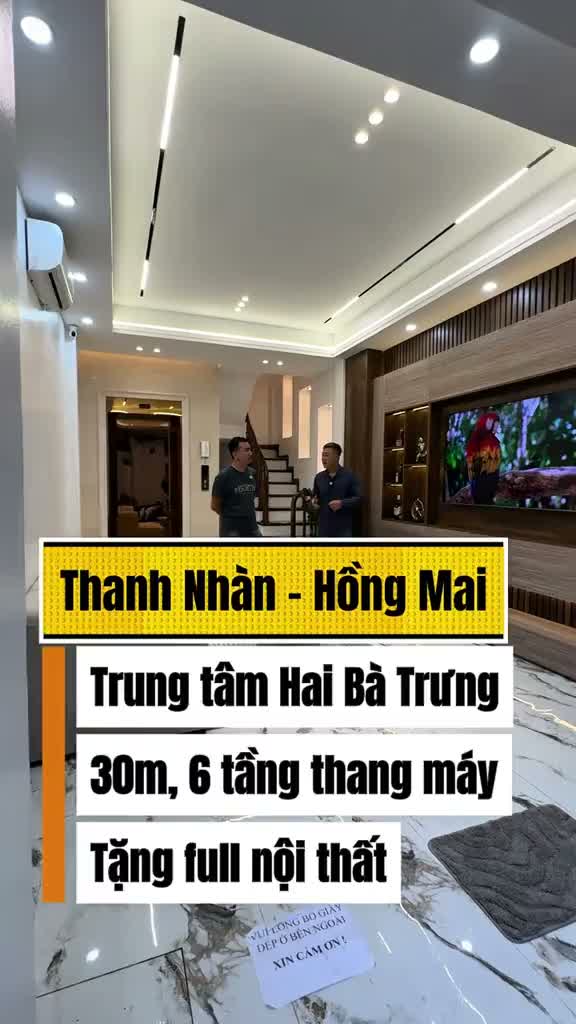 Nhà riêng · Thanh Nhàn - Hồng Mai, Hai Bà Trưng – 30m² – 6 tầng thang máy